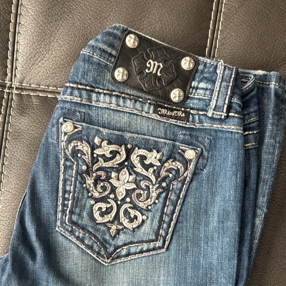 Miss Me Women's Blue Embellished Jeans